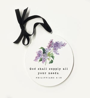 God Shall Supply All Philippians 4 19 Ornament